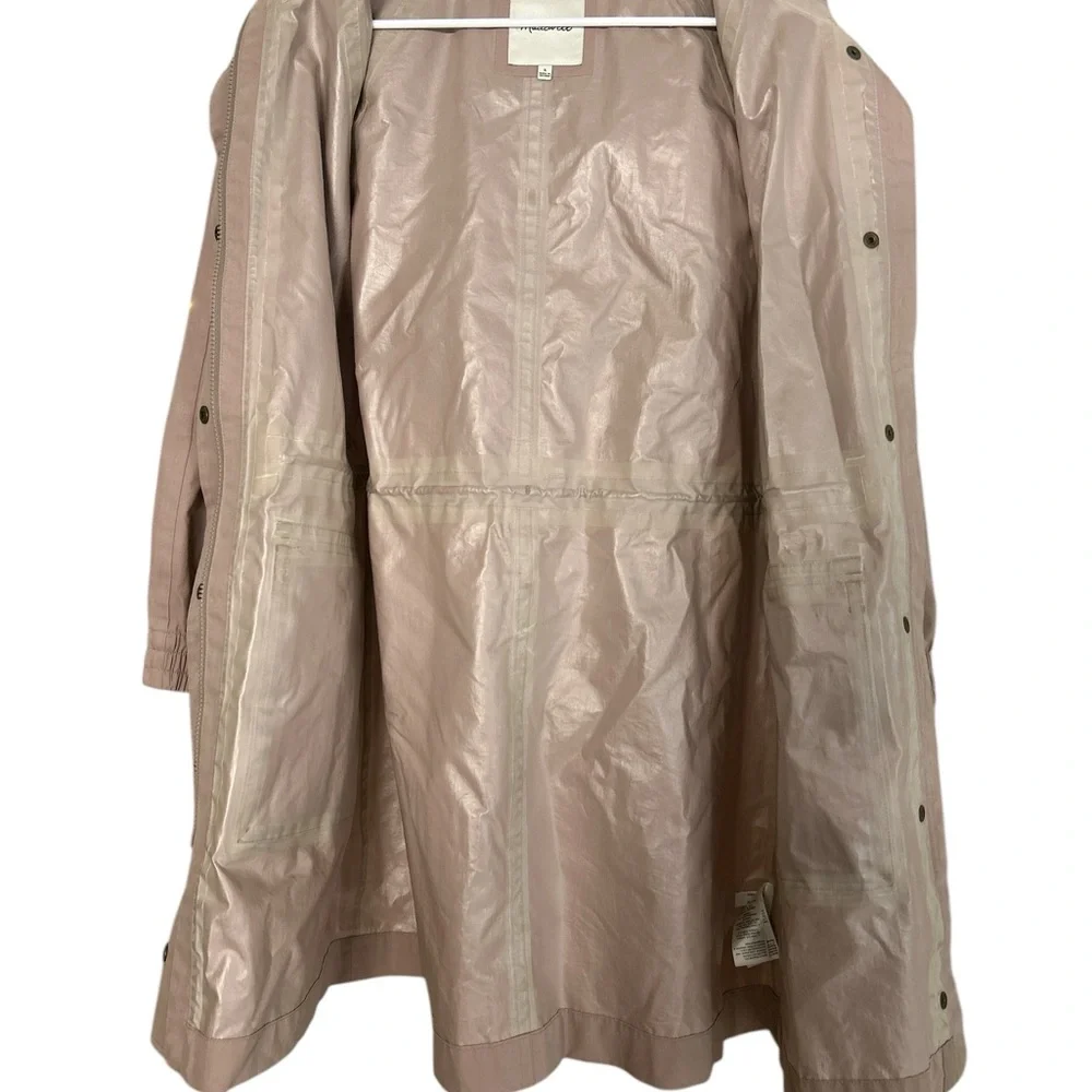Madewell Women's Anorak Raincoat Mauve Color.Size Small - Picture 4 of 5